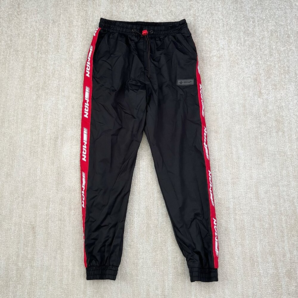 3 for $6 Boohoo Man Black Red Pull On Joggers Track Pants L